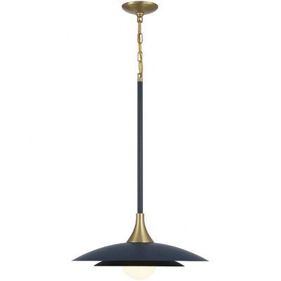 Eurofase Lighting Welsh 1 - Light Pendant in  Blue-Black