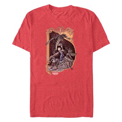Men's Stranger Things Artistic Demogorgon Fight T-Shirt