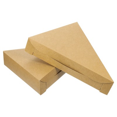 Unique Bargains Party Pizza Single Slice Storage Container Mini Triangle Box 20 Pcs