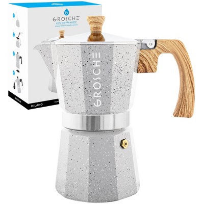 GROSCHE Milano Stovetop Espresso Maker Moka Pot Home Espresso Coffee Maker