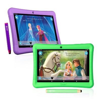 Buy 2: Contixo K102 10" Inch Kids Tablet Bundle Value Pack, Kids Tablets Parental Control, 32GB, Wi-Fi, w/ Teacher Approved Apps  -Purple & Green