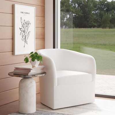 Rhea Swivel Chair in Velvet - Threshold™