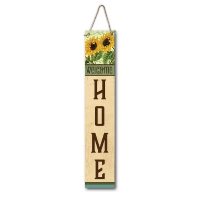 Courtside Market Sunflower Welcome 7x40 Hanging Artboard with Twine