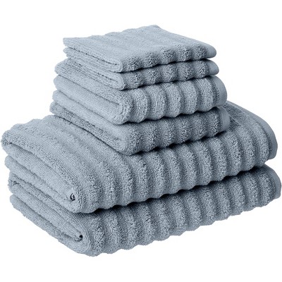 Modern Threads Luxury 100% Cotton 6-pc Wavy Towel Set