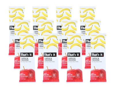 That's It Apple and Banana Fruit Bar - 12 bars, 1.2 oz