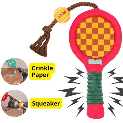 ZEZE Tennis Racket Rope Dog Toy