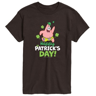 Men's - SpongeBob Squarepants - Happy St. Patricks Day Short Sleeve Graphic T-Shirt