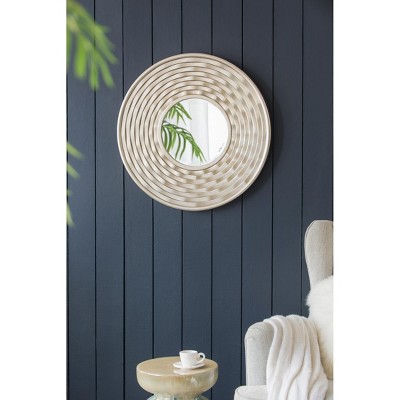 D31.3x2inRound Mirror, Wall Mounted Mirror Home Decor for Bathroom Living Room