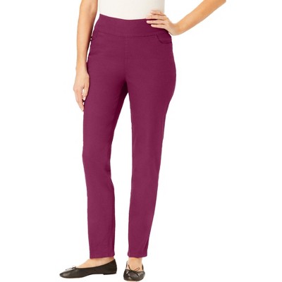 Woman Within Tall Flex-Fit Pull-On Straight-Leg Gap-Free Stretch Denim Jeans