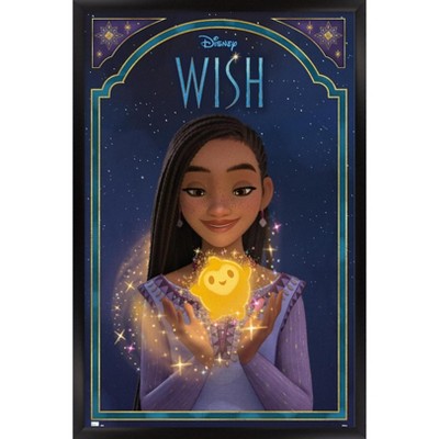 Trends International Disney Wish - Asha & Star Framed Wall Poster Prints
