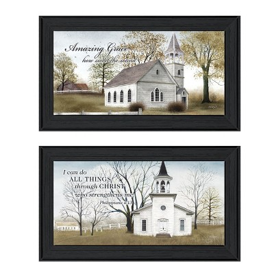 Amazing Grace Framed Wall Art, Modern Home Decor Framed Print for Living Room, Bedroom & Farmhouse Wall Decoration by Billy Jacobs