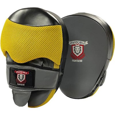 Amber Fight Gear Ultimate Performance Boxing Punching Mitts - Superior Shock Absorption, Hand-Shaped Comfort, Durable, Breathable, Secure Grip