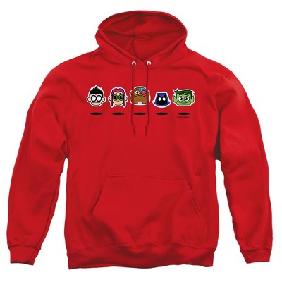 Teen Titans Go Floating Heads Adult Pull-Over Hoodie