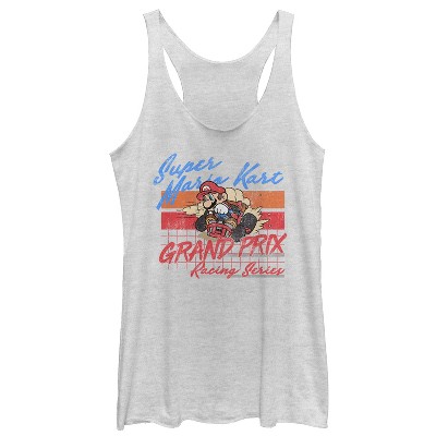 Women's Nintendo Mario Kart Retro Grand Prix Racerback Tank Top