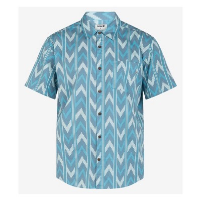 Hurley Mens One and Only Lido Stretch Button Up Shirt