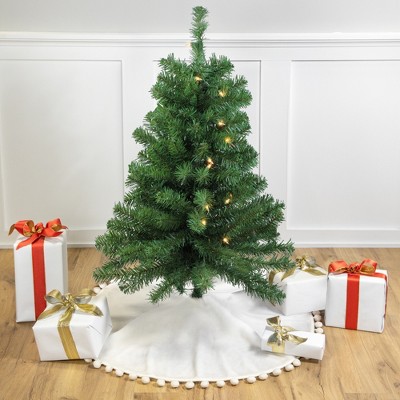 Northlight 3' Prelit Artificial Christmas Tree Traditional Noble Fir - Clear Lights