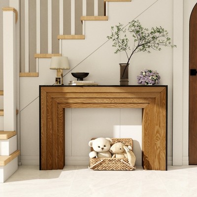 MOEPISY 47in Modern Wood Console Table, Entryway Table, Sofa Table - Rustic & Contemporary Design