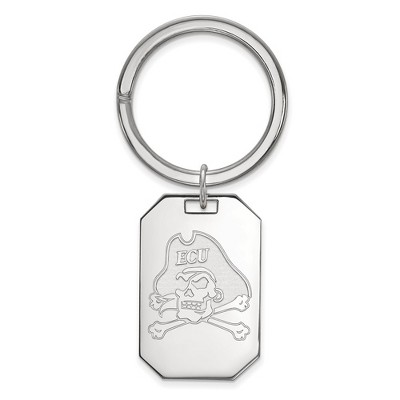 Black Bow Jewelry Sterling Silver East Carolina Pirates NCAA Key Chain