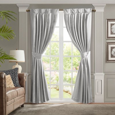 Kumasinova Elegant Blackout Curtain Panel,Pleat Curtains Panel with Tieback,Window Curtains for Living Room,Bedroom,Oeko-Tex Certified