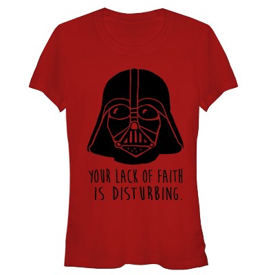 Juniors Womens Star Wars Darth Vader Just Saying T-Shirt