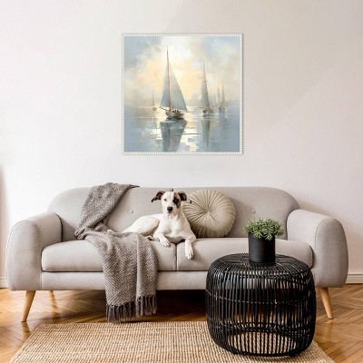 Amanti Art Silent Sailing Boats I by Steve Hunziker Framed Wall Art Print