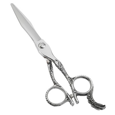 Unique Bargains Stainless Steel Hair Cutting Scissors Silver Tone 1 Pc