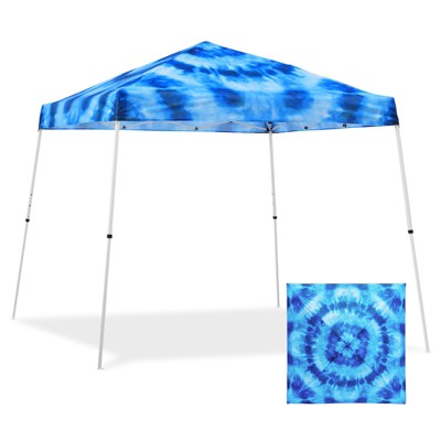 EAGLE PEAK Slant Leg Pop-up Canopy Tent Easy One Person Setup Instant Outdoor Beach Canopy Folding Portable Sports Shelter