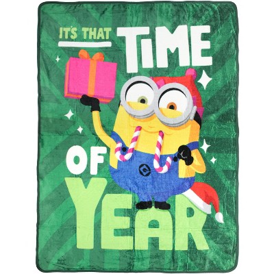 Despicable Me Minions Holiday Throw Blanket 46" x 60" Soft Fleece Throw Blanket