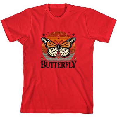 Butterfly Youth Crew Neck Short Sleeve Tee