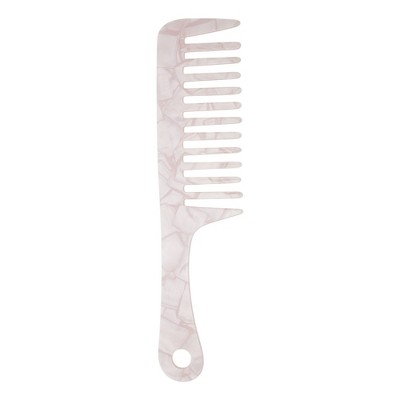 Unique Bargains Marble Handle Hair Comb 1 Pc