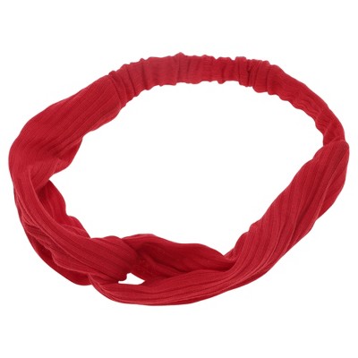 Unique Bargains Women's Stripes Elastic Cross Headwrap 1 Pc