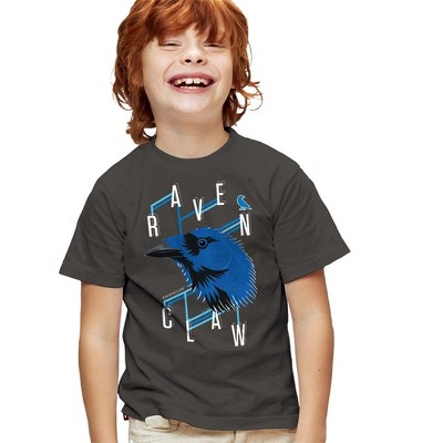 Boys' Harry Potter Ravenclaw Textured Raven Headshot T-Shirt