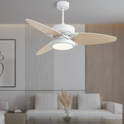 Gulches Light Pro 52 in.  Indoor White Smart Ceiling Fan with Remote Control