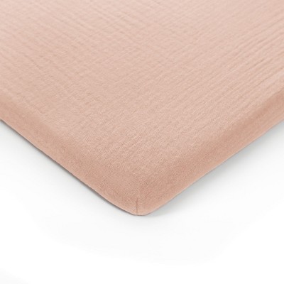 Muslin Fitted Bassinet Crib Sheet, Extra Soft 100% Muslin Cotton Bassinet Sheets by Comfy Cubs