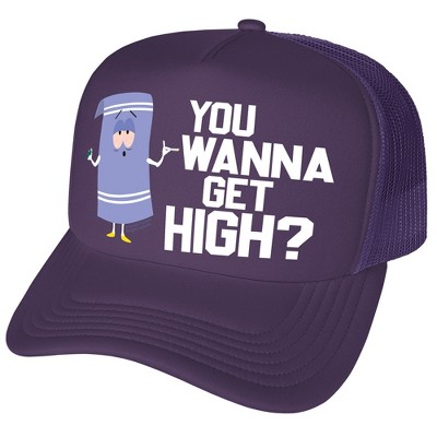 South Park You Wanna Get High Foam Trucker Cap Purple
