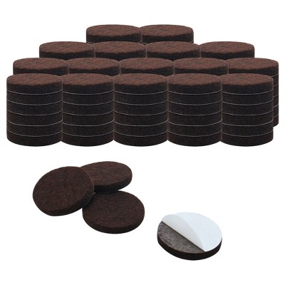 Unique Bargains Felt Self-stick Non-slip Anti-scratch Round Furniture Floor Pads 100 Pcs