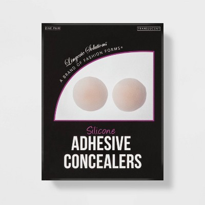 Fashion Forms Women's Adhesive Breast Petals - One Size Fits Most: Silicone Nipple Covers, Solid Pattern, Opaque Finish