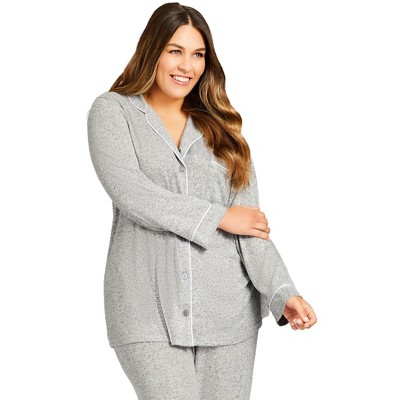 Avenue Hacci Button Top