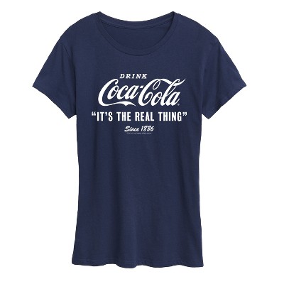 Women's - Coca-Cola - It's The Real Thing Since 1886 Short Sleeve Graphic T-Shirt