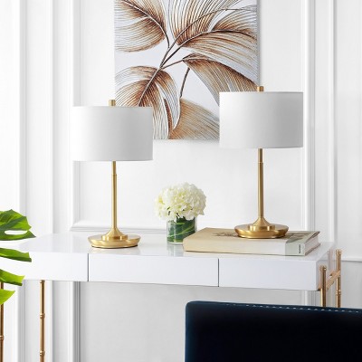 Taren Table Lamp (Set of 2) - 21.5 Inch Height - TBL4228 - Gold - Safavieh
