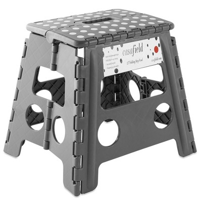 Casafield Folding Step Stools with Handle, Collapsible Foot Stools for Use in Kitchen and Bathroom