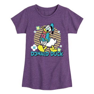 Girls' - Disney - Donald Duck Fitted Short Sleeve Graphic T-Shirt
