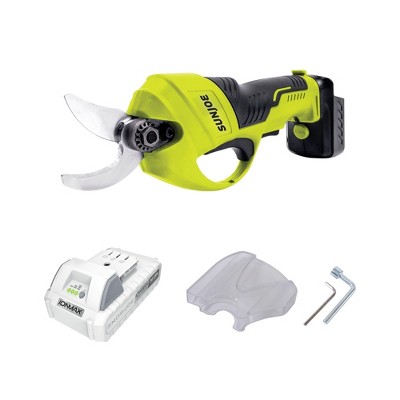 Sun Joe 24V Cordless Handheld Pruner with Battery, Charger & Steel Blades for Trimming Wood, Branches, Twigs and Stems, 80 Watts 24V-PRN1-LTE