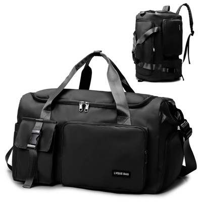 Gym Duffle Bag for Women Men, Sports Backpack with Wet & Shoe Compartment