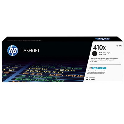 HP 410X High Yield Black Original LaserJet Toner Cartridge, ~6,500 pages, CF410X