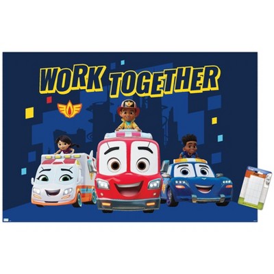 Trends International Disney Firebuds - Work Together Unframed Wall Poster Prints