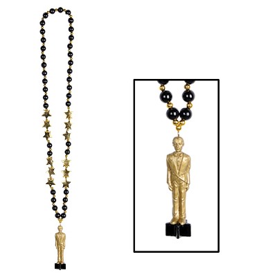 Beistle Beads w/Awards Night Statuette, 36", (2/Pkg) Multicolored