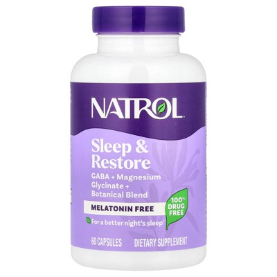 Natrol Sleep & Restore, Melatonin Free, 60 Capsules