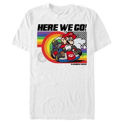 Men's Nintendo Mario Kart Rainbow Road Racing T-Shirt