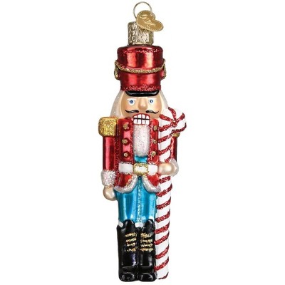 Old World Christmas Glass Blown Ornament, Peppermint Nutcracker